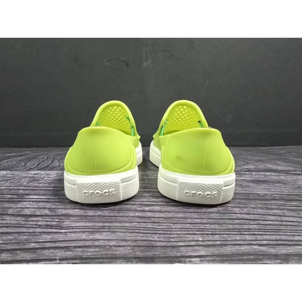 Crocs Kids CitiLane Roka Slip On Sneaker Shoes Toddler Size C6 Volt Lime Green